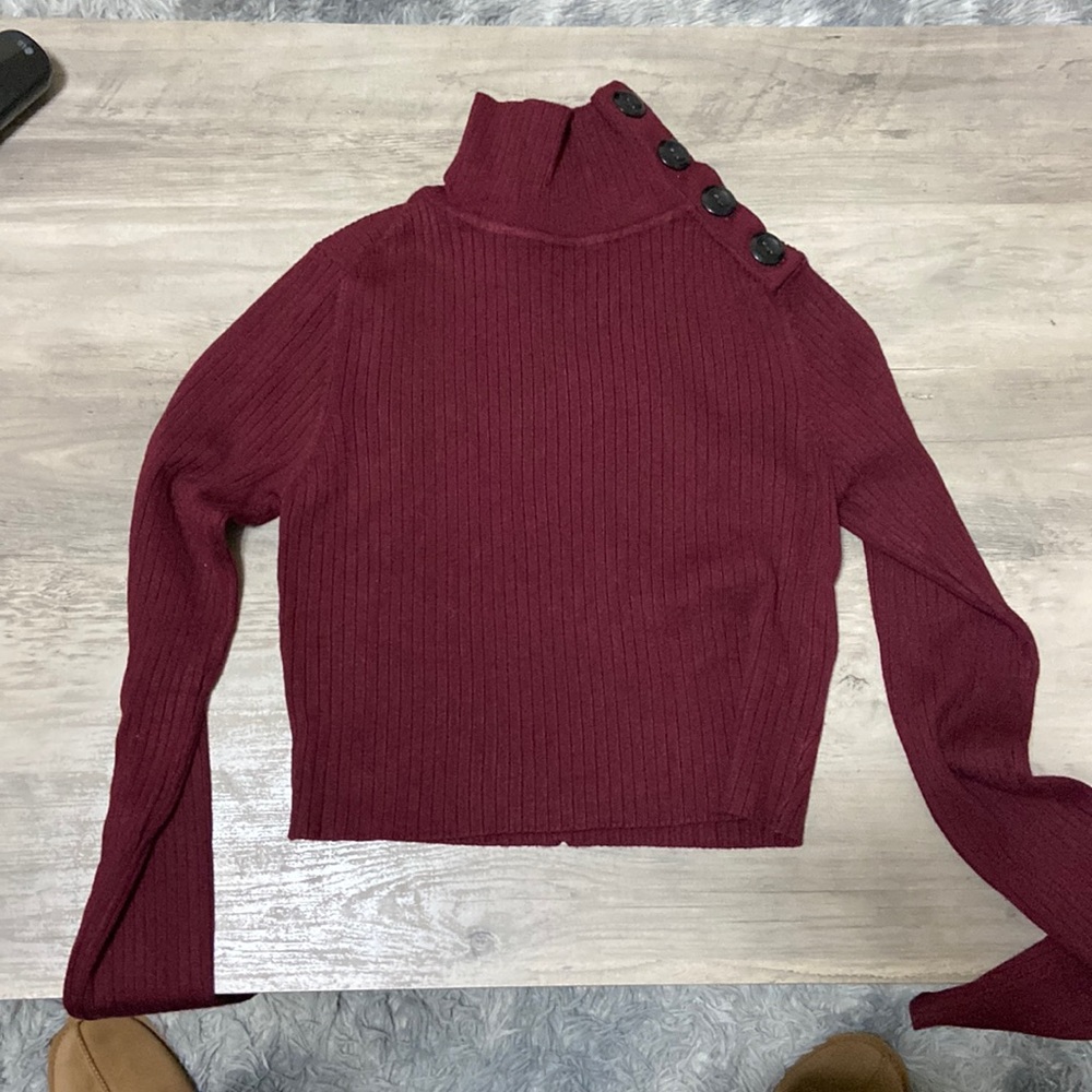 Zara knitwear Maroon shirt
